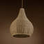 AlmedaCheatham Natural Seagrass Teardrop Rustic Pendant Light