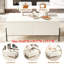 Table basse blanche avec rangement 