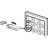 Clear Plastic Window Grid Retainer Clips, with Pin