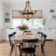 Minimalist Wood and Metal Chandelier-401039451