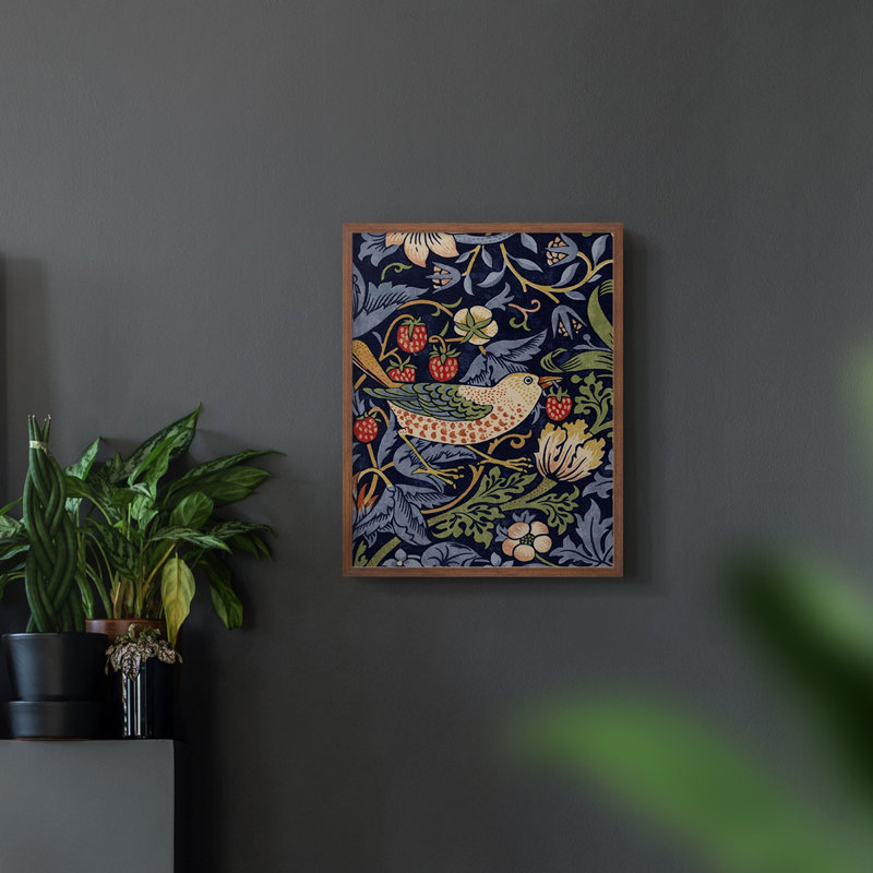 "Vintage Abstract Print CLxxi" sur, Noyer, H 10 po x l 8 po