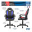 Fauteuil de jeu et roulettes pour enfants, rouge