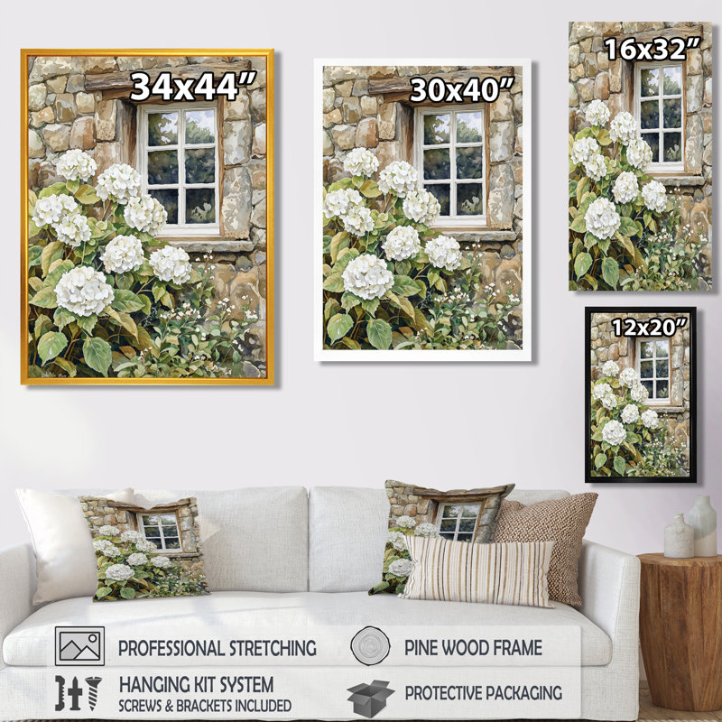Deena - Art mural sur toile à motif floral, H 20 po x l 12 po, Toile tendue, Ne s’applique pas