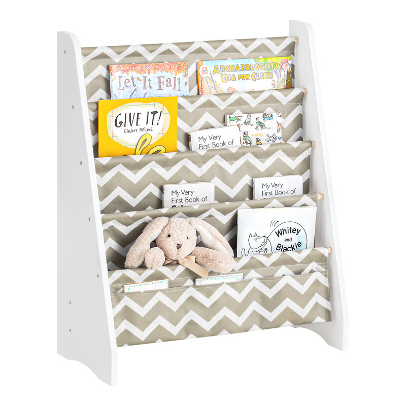Flynt 63cm W Kids Book Display, White/Gray