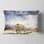 Coussin lombaire en ciel africaine leopard
