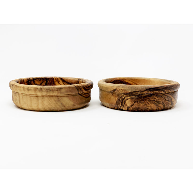 August Grove Cullan Wood Condiment Server, 3.5cm H x 12cm W x 12cm L
