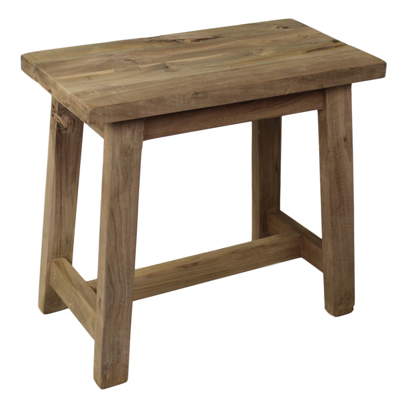 Yellow Pine Solid Wood Accent Stool