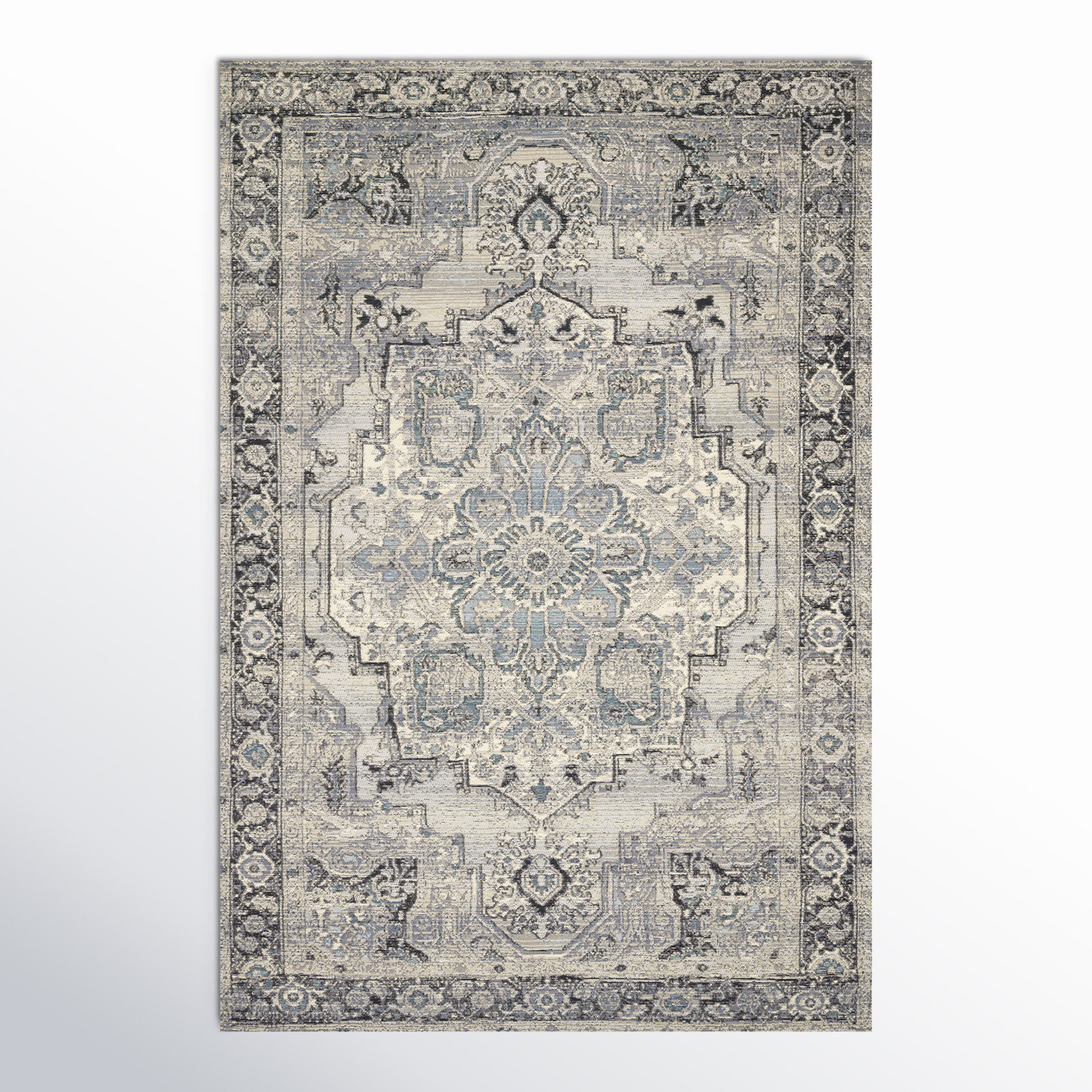 Cusack Oriental Outdoor Rug, Rectangle 5'3" x 7'8"