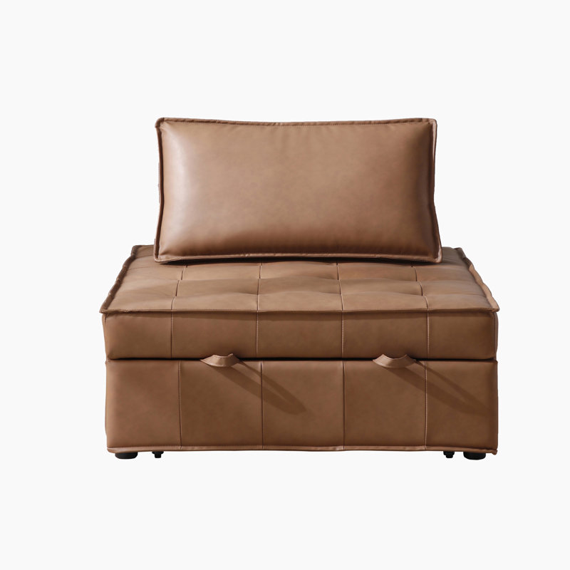 39 po de large, Similicuir brun