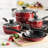 Tramontina Sicilia 8 Pc Aluminum Nonstick Cookware Set - Raspberry-85466842