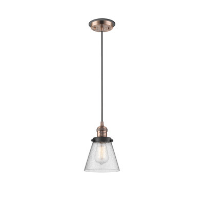 Luminaire suspendu 1 lumière à cône simple Jaoquim