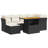 Vidaxl Garden Sofa Set Black, Cream White