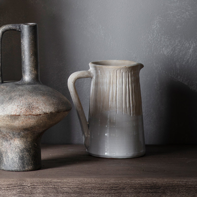 Bohn Stoneware Table Vase, 25.5cm H x 19.5cm W x 14cm D