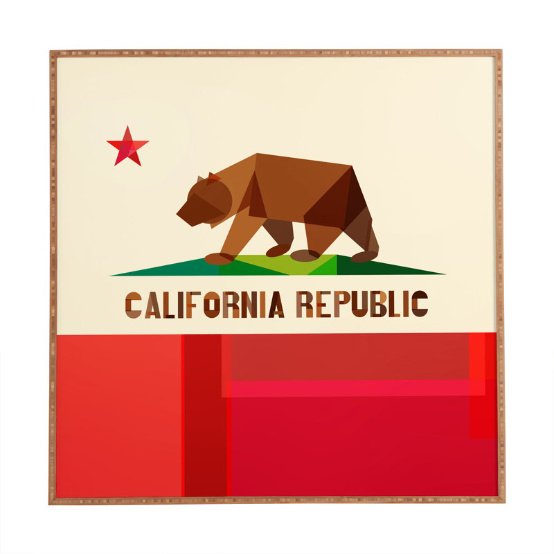 « california », impression encadrée