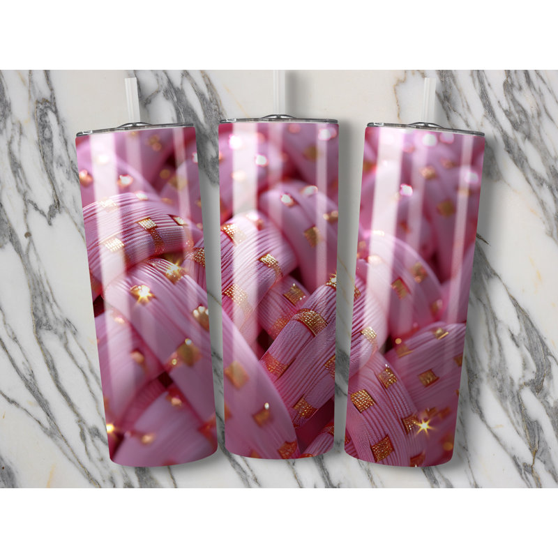 Choose Handmade Tumblers 591ml Vacuum Insulated Stainless Steel (18/8) Travel Tumbler with Straw