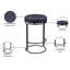 Tabouret de comptoir pivotant 26,5 po Skyelee-1874905730