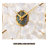 White Golden Seashell Metal Round Wall Clocks-110438312