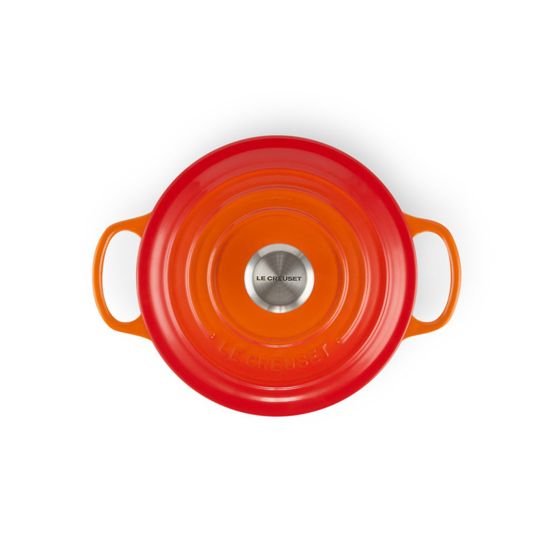 Le Creuset Cast Iron Round Casserole, Volcanic, 20cm / 2.4L