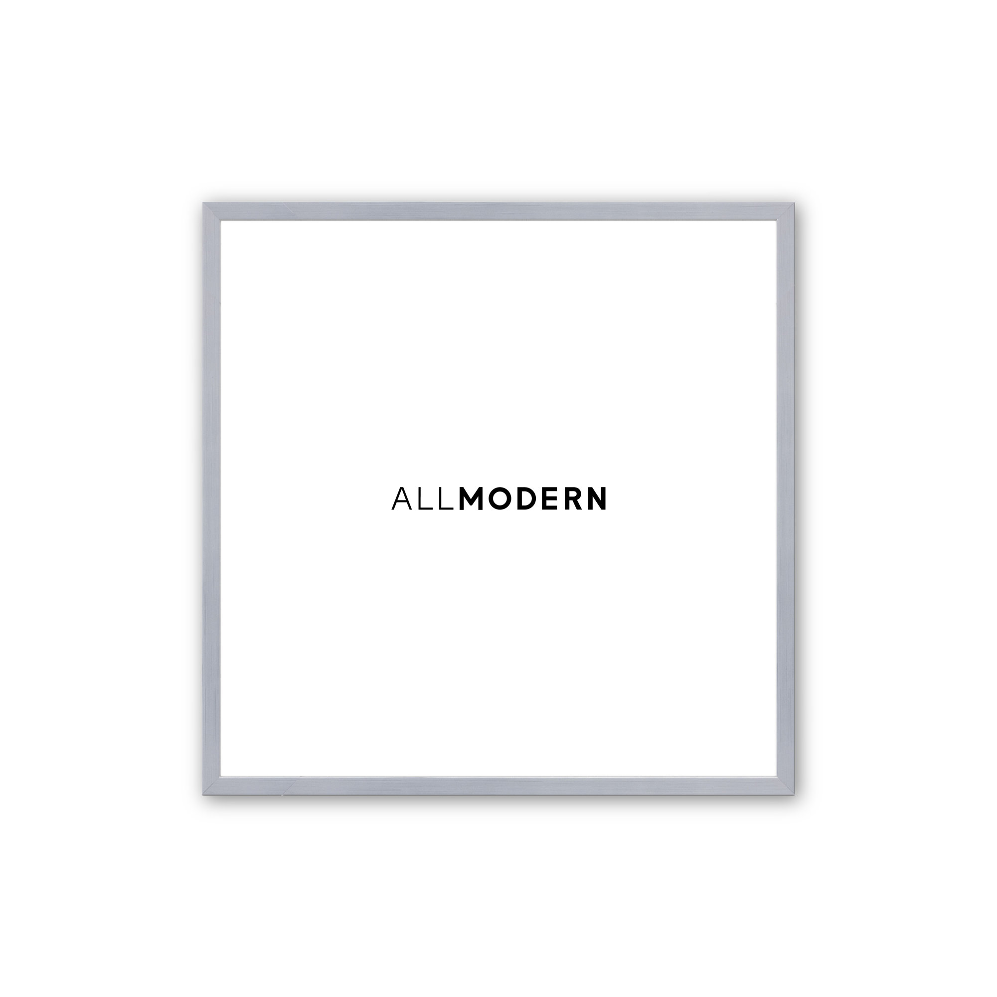 Williston Solid Wood Picture Frame with Mat, Weathered Zinc, 21.75" W x 21.75" H, Yes