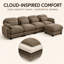 Canapé modulaire en chenille 4 places Sarvis-694939472