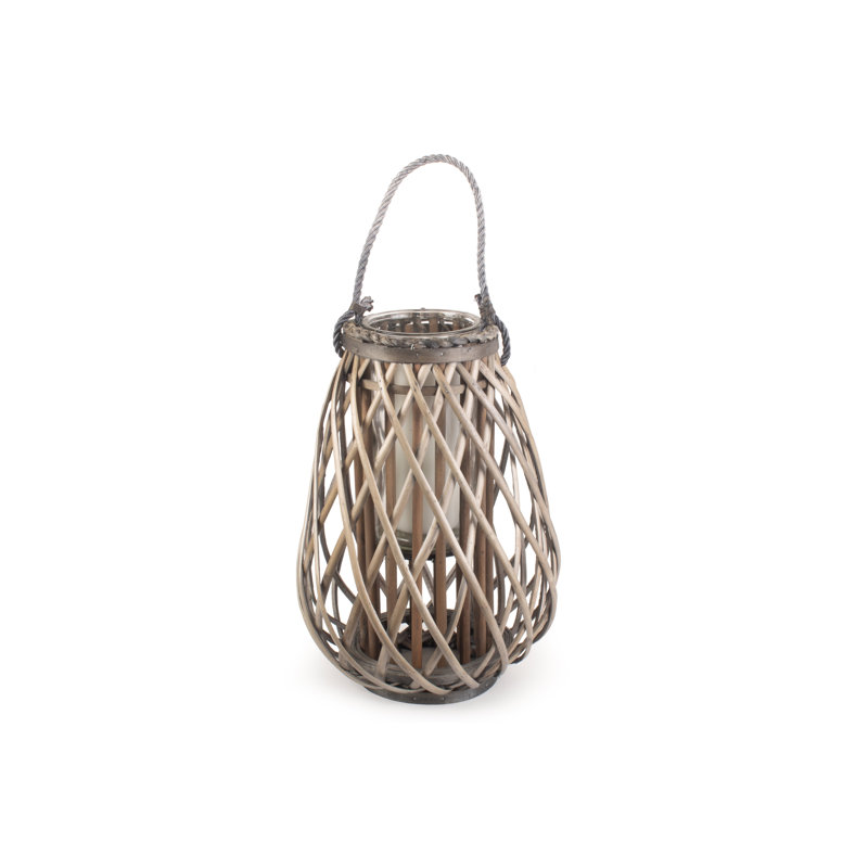 Wicker Raindrop Shaped Lantern