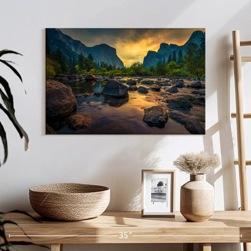 Alvord Sunrise At Yosemite Park, H 32 po x l 48 po