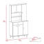 Garde-manger Venice 90, plusieurs armoires, un tiroir, deux tablettes ouvertes