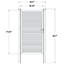 Ensemble de barrière de clôture en teck péruvien composite 38,25 po x 71,62 po avec cadre noir-131230361-131230363