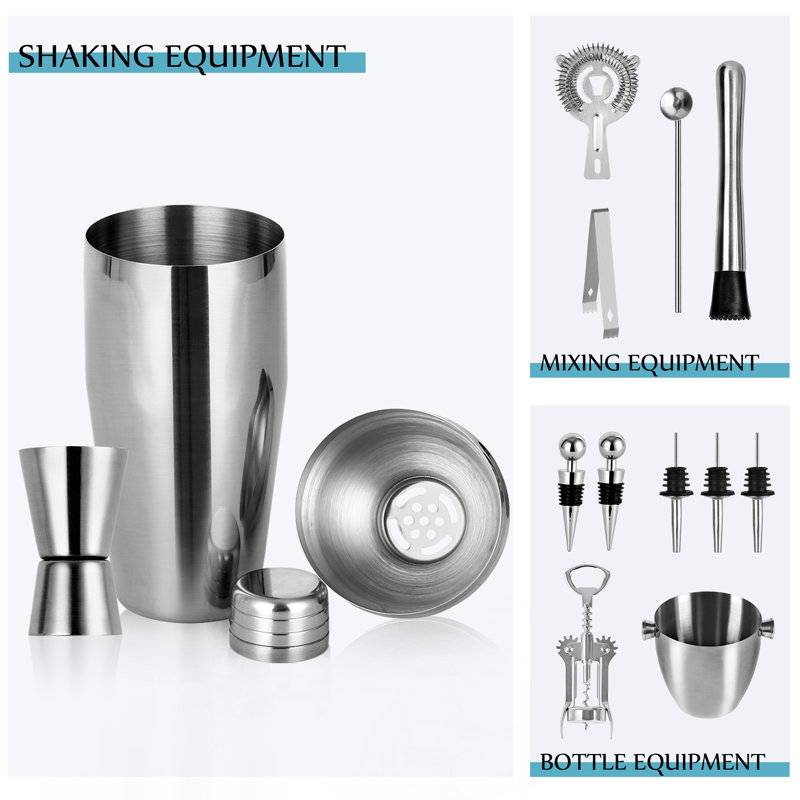 Amvi Stainless Steel Bar Tool Set