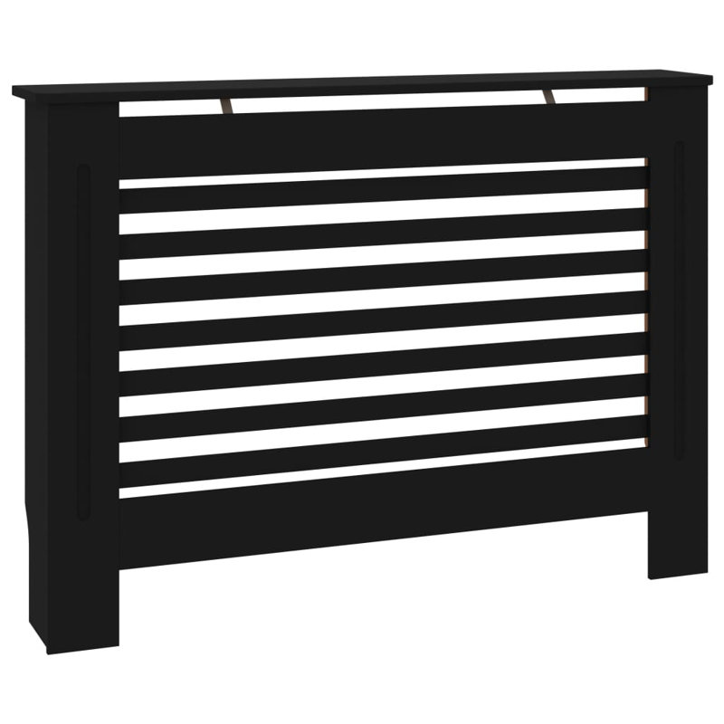 Couvercle de radiateur avec tablette de rangement supérieure Salsbury, Noir