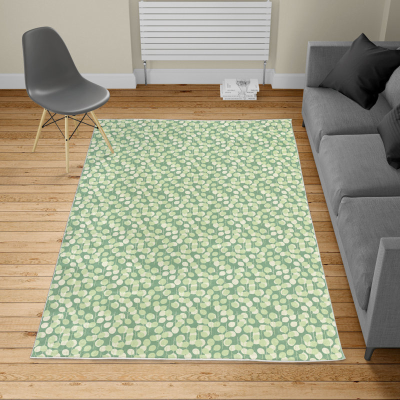 Tapis vert / vert pâle Laurel, Rectangle 10 pi x 15 pi
