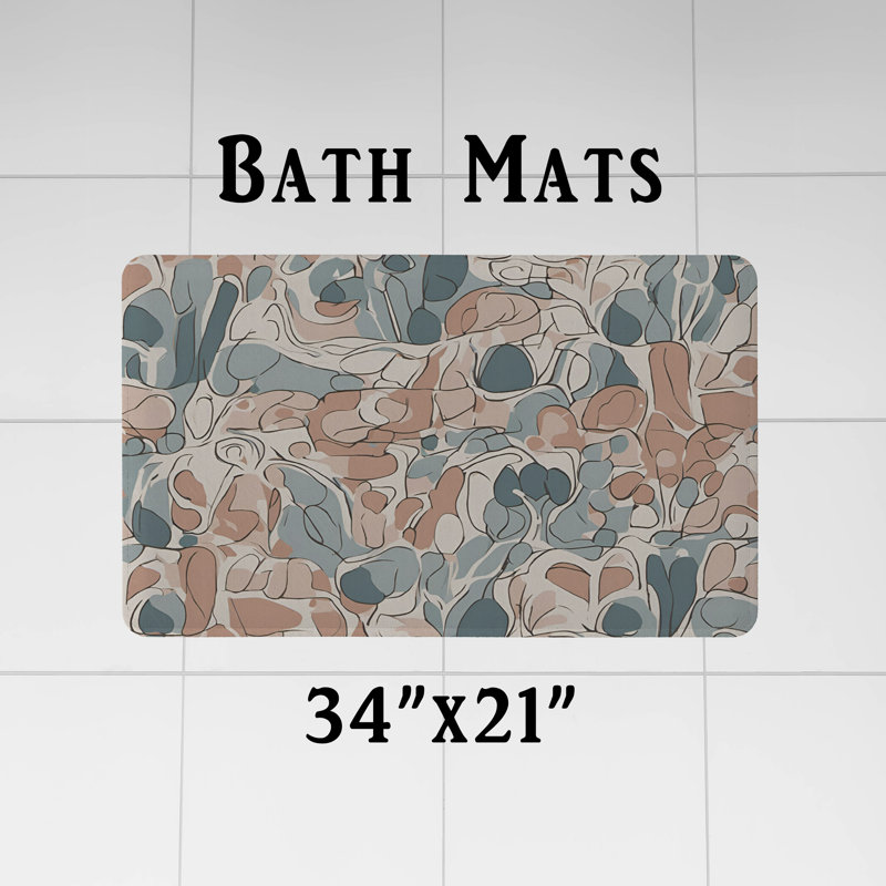 Rideau de douche abstrait, H 93 po x l 70 po, Gwinnett