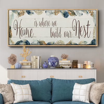 Home Nest- Framed Canvas