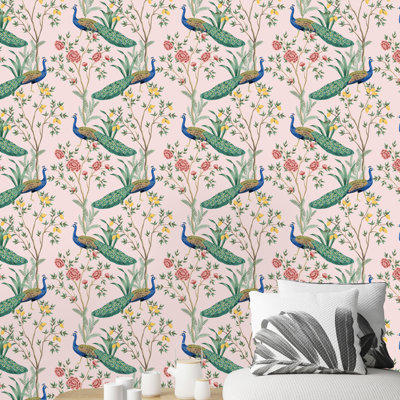 Rouleau de papier peint pelez et collez