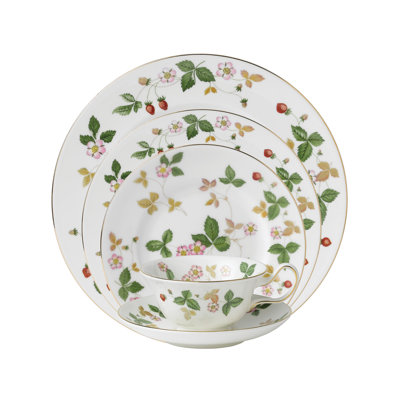 Wild Strawberry Bone China Dinnerware Set
