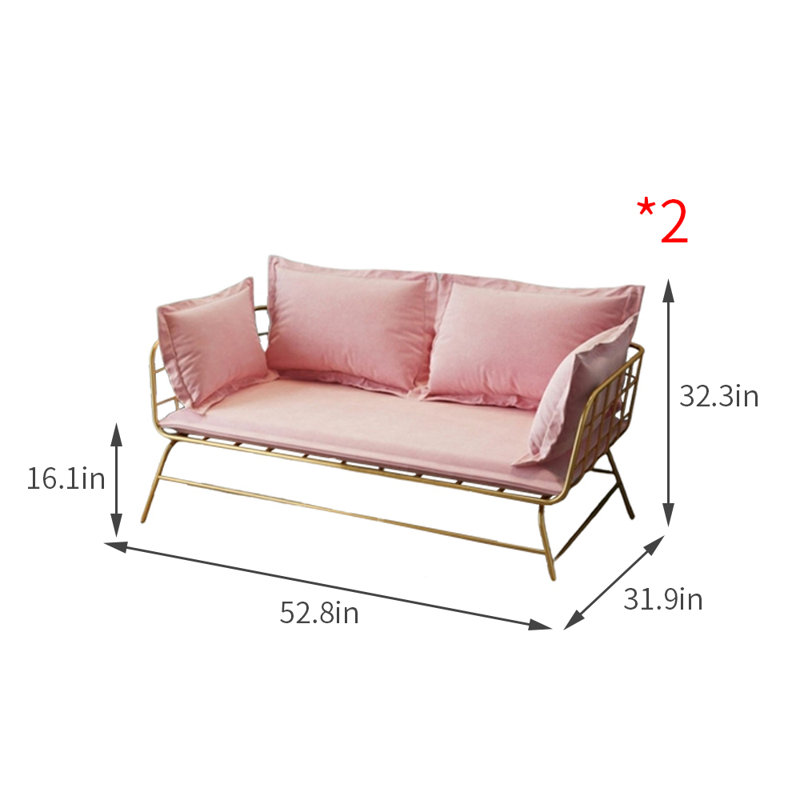 Banc rembourré en mélange de polyester Cafe Dessert