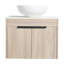 Base de meuble-lavabo simple 18,9 po fixée au mur seulement