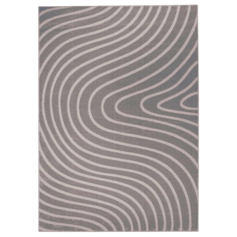 Castillo Abstract Beige Indoor Area Rug, Rectangle 5' x 7'