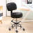 Backed Adjustable Height Ergonomic Lab Stool with Footring Wheels-1283728983