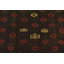 Tapis de zone en laine vert 4 pi 2 po x 4 pi en laine one-of-kind-noué la main Earley