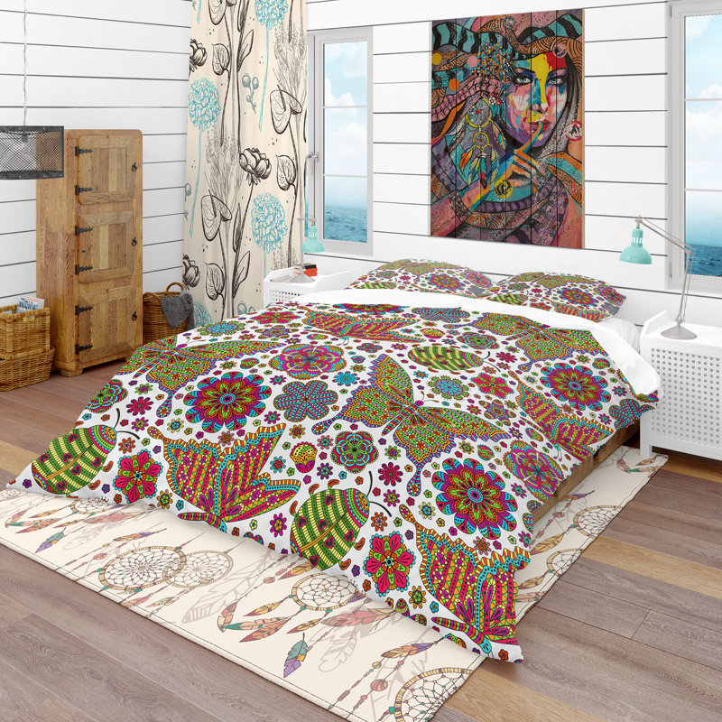 Ensemble de housse de couette moderne et contemporaine, Housse de couette double / grand + 2 taies