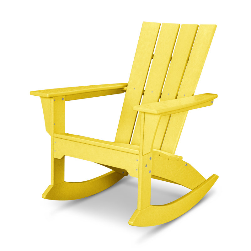 Chaise berçante POLYWOOD Quattro Adirondack, Citron