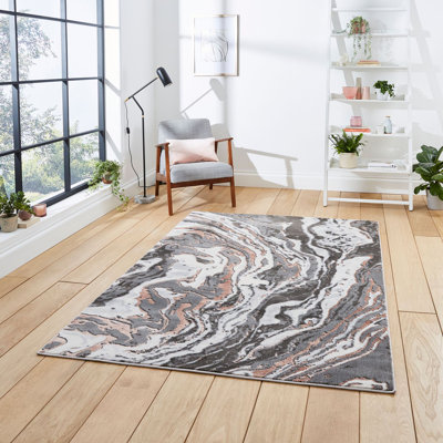 Apollo area rug Machine Woven Rectangle Grey