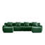 Canapé en forme de U sans os, tissu en peluche sans assemblage requis Accoudoir incurvé, conception antidérapante, éponge à haute densité 32D au design épuré, emballage sous vide à compression complète, pour les salons-118726990