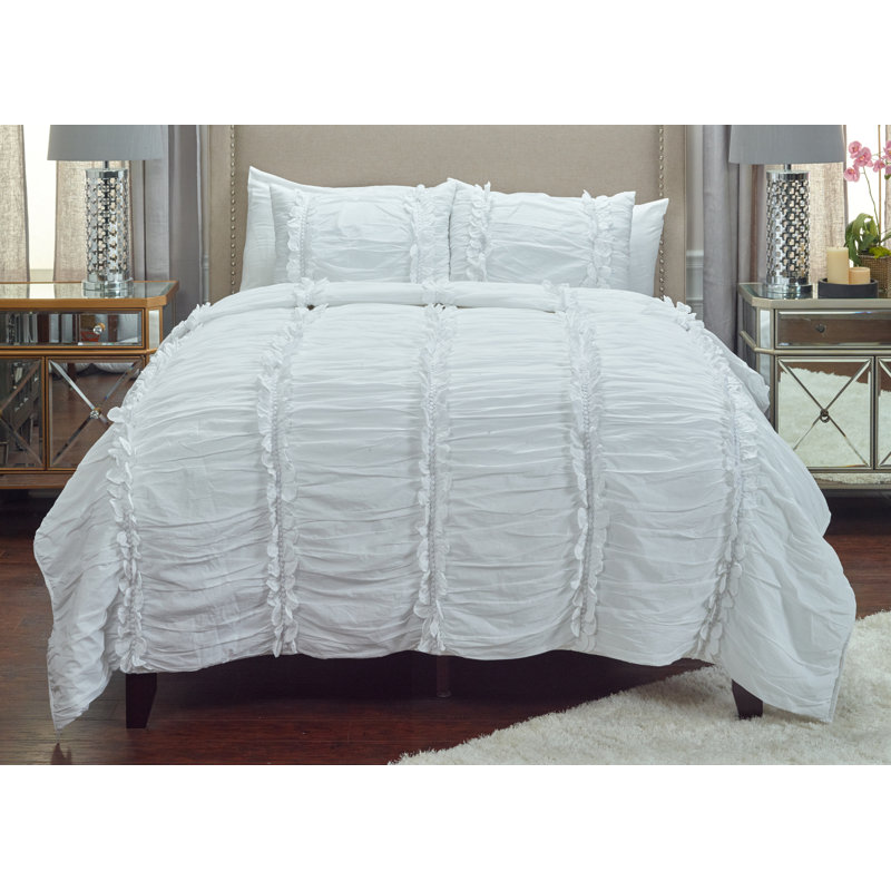 Clementine Traditional Cotton Quilt, King, White