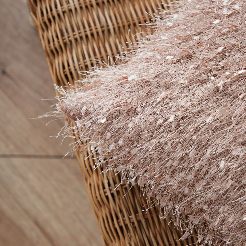 Borkoski Square Throw Cushion, Champagne