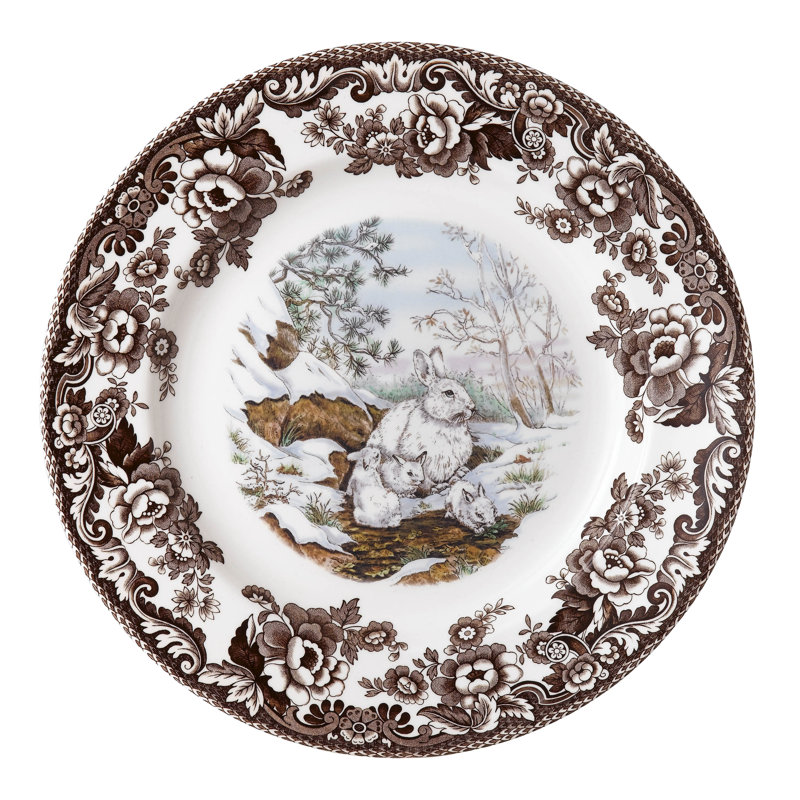 Woodland 10.5" Rabbit Dinner Plate
