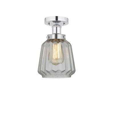Caggiano Glass Semi Flush Mount