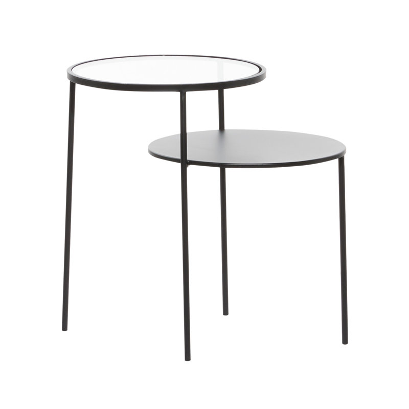 Glass Top End Table