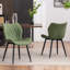 Upholstered Dining Chairs Faux Leather Side Chair with Metal Frame-1546850755